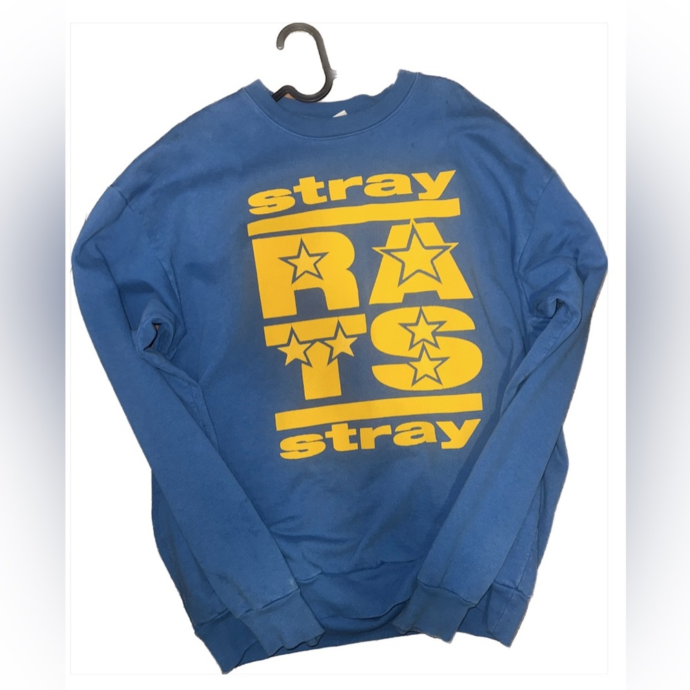 Stray Rats , Blue Crewneck , Large